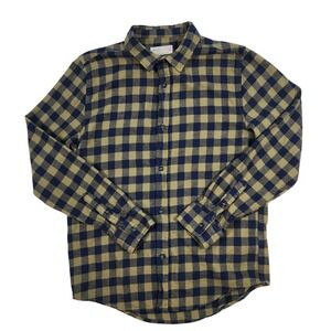 ZARA BOYS Flannel‎ Plaid Y2K Grunge Skater Casual Button Up 11/12